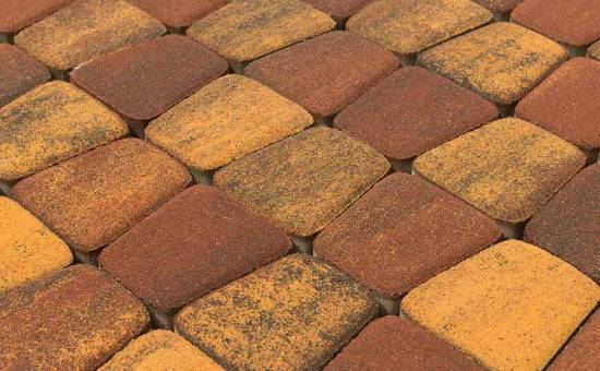 Плитка тротуарная BRAER Классико круговая Color Mix Мальва, 73*110*115*60 мм