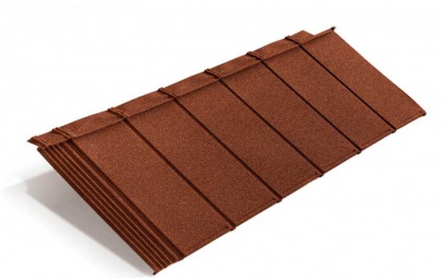 Композитная черепица Metrotile iPanel, терракотовый